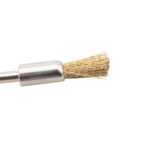 Image of 10pcs Polishing Wheel Sanding Rust Removal 3mm Mini Copper Wire Brush 10cm Extended Stainless Steel Wire Wheel Cleaning Rotary Tool