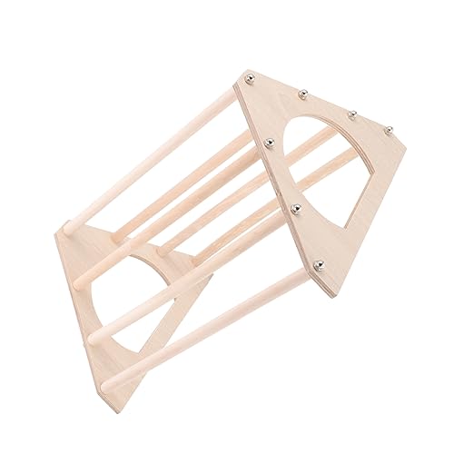 Totority シー木製ペット鶏スタンド 簡単設置 室内用 動物バランス玩具 鶏とまり木 鳥用おもちゃ