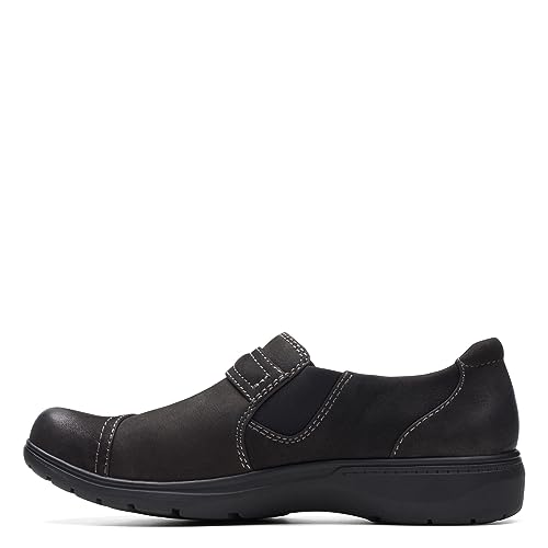 Clarks Clarks Black's Carleigh Pearl Loafer, Black Nubuck, 8.5 Medium US