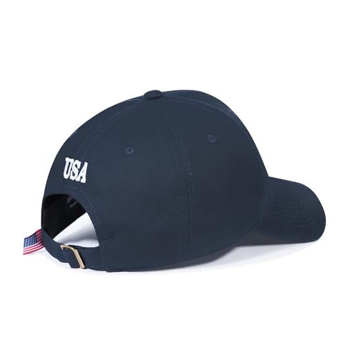Image of American Flag Hat, Adjustable Fit USA Baseball Cap for Men Women, Dad Hats, Outdoor Ball Caps for Casual Wear