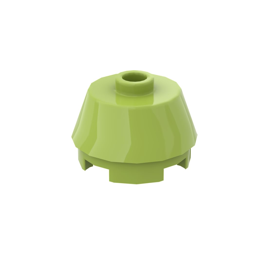 XYEIUGO 98100 Round Brick Round 2x2 Truncated Cone, Lime, 50 PCS โ image 1