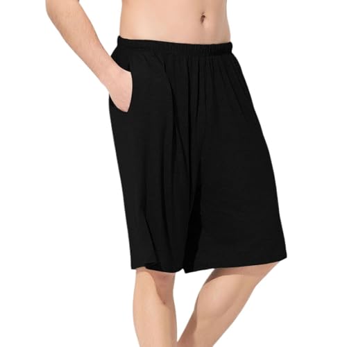 Men's Summer Pajama Shorts Cotton Pjs Comfy Thin Fall Spring Breathable Lounge Soft Stretchy Sleepwear