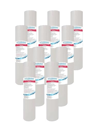Cartucho de filtro de agua de polipropileno con sedimentos de 10 pulgadas, 1 micras, para ósmosis inversa, purificador de agua, juego de 10 unidades