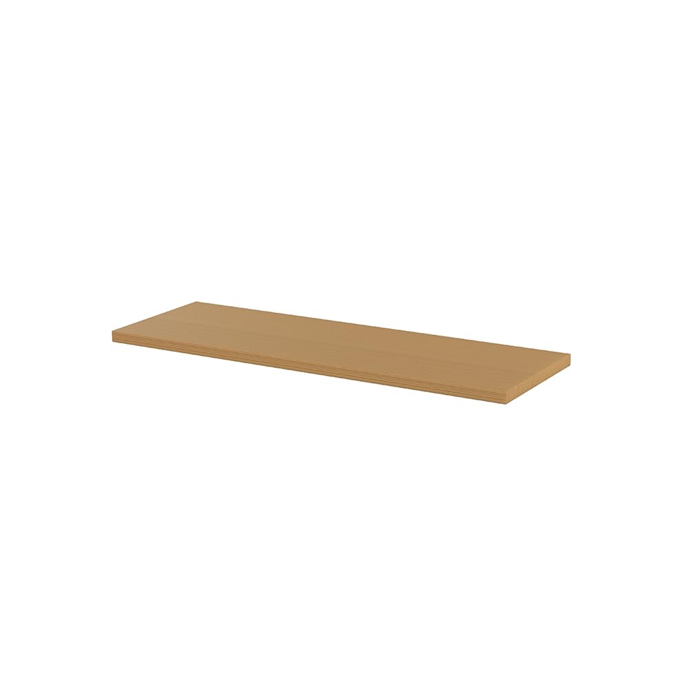 SOGI Piano di Lavoro in Legno di Quercia per Arredo Officina - Sistema Modulare ARR-OFF - ARR-TOP-L-C - 1360x465x35 mm - 500 kg Portata - Bancone da Lavoro