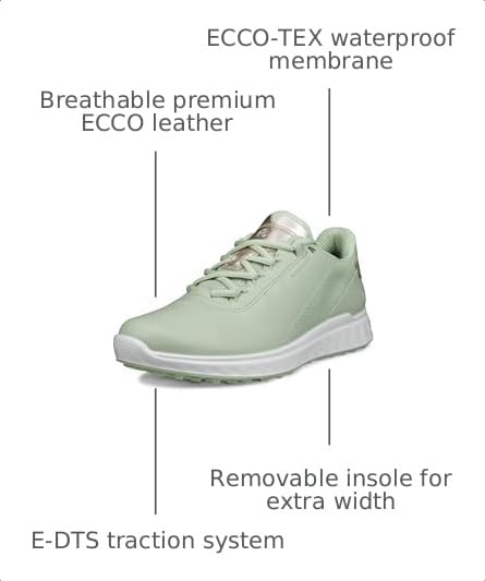 Image of ECCO Golf S Casual Lace Waterproof Golf Shoe