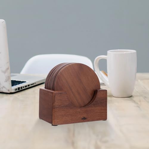 Protège-table robuste en bois rond au design soigné - 6