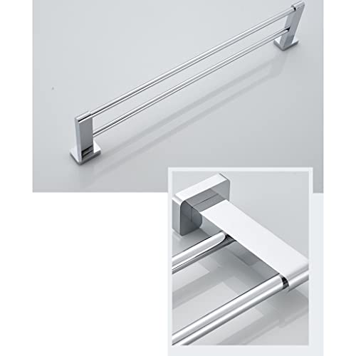 Porte-serviettes double barre pour stopper l'humidité murale de bain - 5