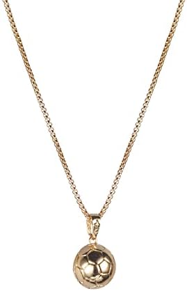 Sandistore125 Rosary Necklace Fans Gold Youth Memorial Necklace Necklace Basketball Football Basketball Or Mens Jewelry
