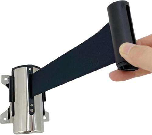 AOBOPO ベルトパーティション 壁取り付け式 引き込み式障壁ベルト 格納式 メートルスパーテーション 高性能ベルトバリアー 屋内・屋外用 公園/博物館/工場/映画館/ショップ/バー/レストラン適用