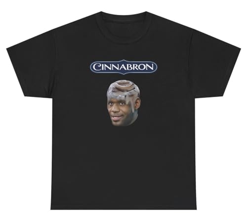 Cinnabron T Shirt Funny Lebron Cinnamon Roll Parody Meme Humor Tee