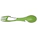 Kershaw Ration XL - Green (1145GRN); Large-Sized Eating Utensil; Fork, Spoon, Bottle Opener; Carabiner Gate for Secure Carry; 3CR13 Steel with Scratch-Resistant, Food-Safe Coating; 2.1 oz.