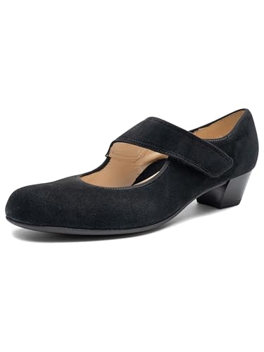 ARA Catania, Zapato con Pasador Mujer, Negro 12 63601 01, 43 EU Ancho