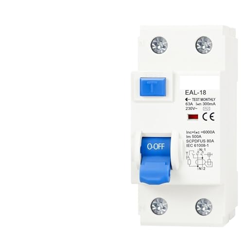 Disjoncteur différentiel 30mA évitant les risques d'électrocution 2P - 3