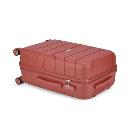 Image of VIP Pristine Hardsided 8 Wheel Polypropylene (Pp) Spinner Suitcase With Large Expander,Combination Lock And 5 Years International Warranty (Deep Red, (Cabin+Medium+Large)), 60 Cm