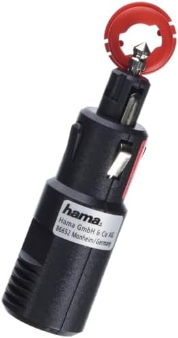 Hama 00086925 Ładowarka Samochodowa, 6 V  24 V, Czerwony/Czarny