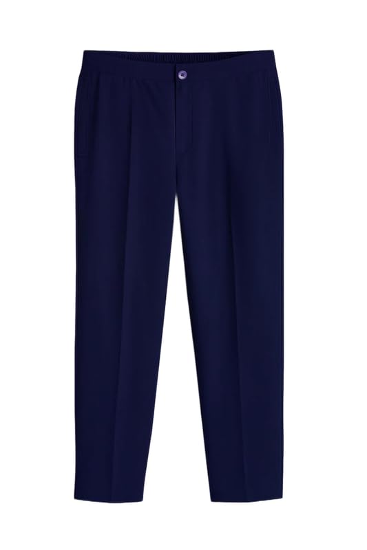 french crown Men's Serova-Mirage Blue Oxford Super Soft Premium Cotton Lounge Pant-picture-14