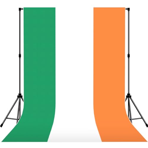 Toile de fond drapeau irlandais imprimée pour séance photo portrait sans support