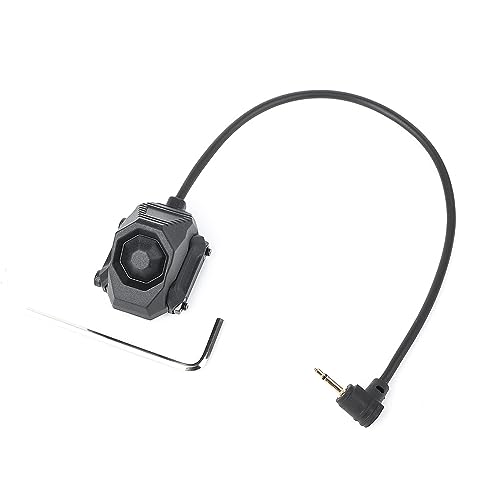 SBGJMY 2.5MM Plug Remote Control Switch for Tactical PEQ DBAL M3X Flashlight Torch(Black), 2.5mm Plug-black