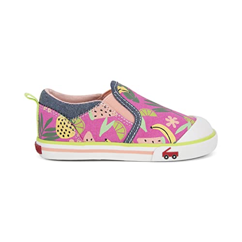 See Kai Run, Italya Sneakers for Kids, Hot Pink Tropical, 43