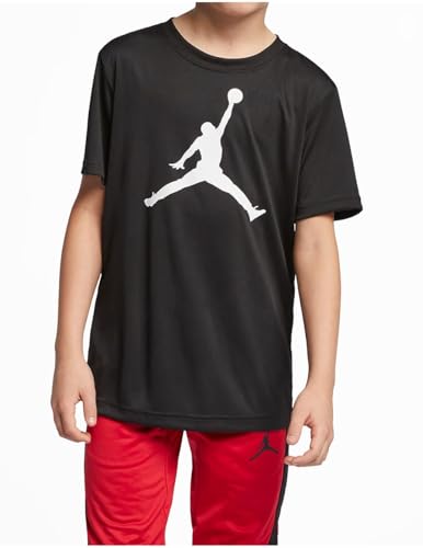 Nike Air Jordan Boys Jumpman 23 Dri-Fit T-Shirt (X-Large, Black)