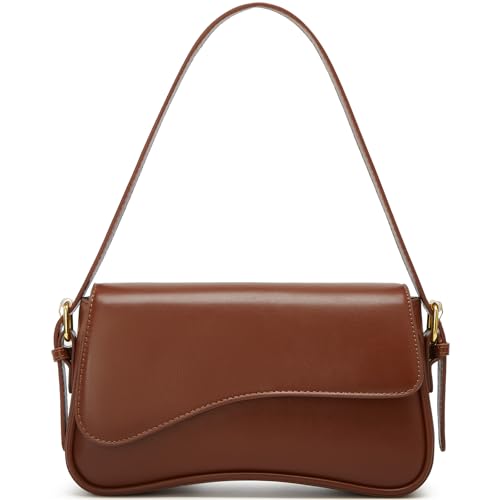 Image of Amszke Shoulder Bag for Women Y2K Crossbody Purse PU Leather Underarm Handbag 2 Adjustable Strap for Daily Commute Travel
