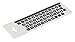 Lacerto® | 13x13mm, extra große Zeichen, deutsche Tastaturaufkleber für Sehbehinderte und Senioren, mit mattem kratzfestem Schutzlaminat, QWERTZ | Farbe: Schwarz/Weiß