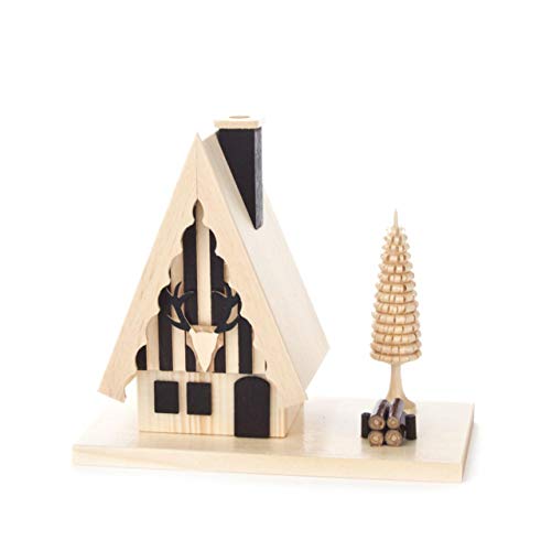 Pinnacle Peak Trading Company Hunter's Cabin German Christmas Incense Smoker Handcrafted in Erzgebirge Germany