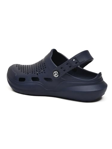 Image of Impakto Men's Clogs | Lightweight & Breathable EVA Waterproof Slip-Ons for Beach, Pool, Walking & Casual Use | Stylish and Skid Resistant with Backstrap | Quick Dry & Soft Cushioned Comfortable Mules