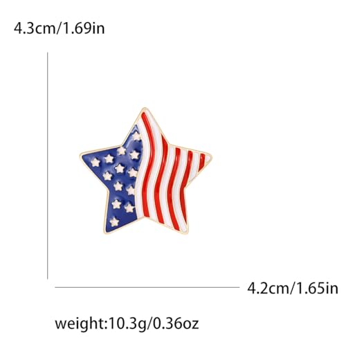 Image of USA Flag Brooch Pin Souvenir for United States of 2026 Veteran's Day Pin Patriotic Accessories Independence Day Decor Gifts for Sister