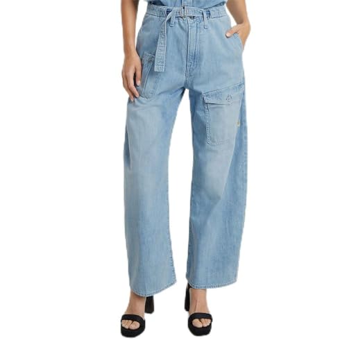 Loose Jeans G-STAR femmes belted cargo en denim robuste avec poches latérales pratiques