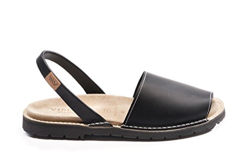 VISCATA Handmade in Spain Men's Barbada Leather Avarca Sandals3