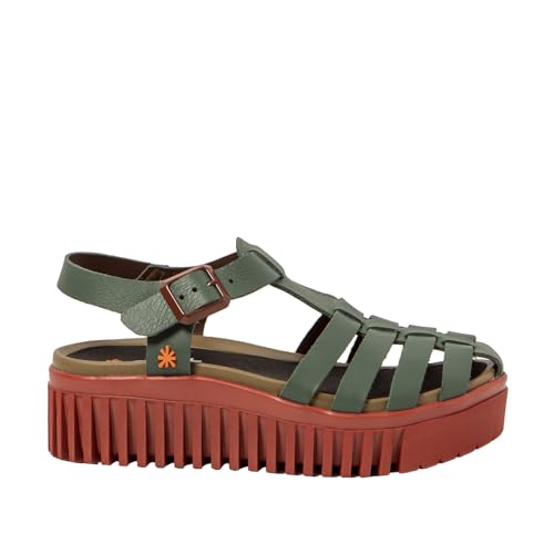 Art 1575 Brighton, Sandalias planas Mujer, Foliage, 41 EU