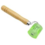 ZIMISI Car Sound Deadening Roller, Wallpaper Seam Roller with Wood Handle, Audio Sound Deadening Application Tool for Heat Abatement Mat, Noise Filter Pads, Wallpaper (1PC)