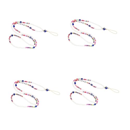 Lanière de cou pour téléphone perles cordon anti-perte bracelet appareils mobiles