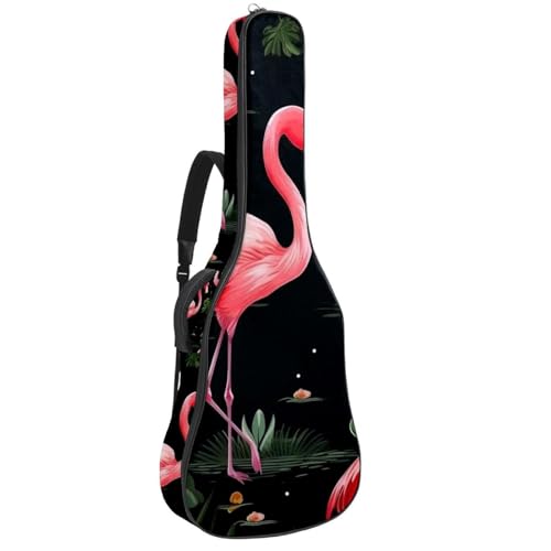 Housse de guitare flamant rose multicolore pour exprimer votre créativité