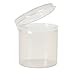 Vestil VIAL-B-100 Polypropylene Round Vial with Snap Outside Lid, 1 oz Capacity 1-1/4" Diameter x 1-11/16" Height, Translucent (Pack of 10)