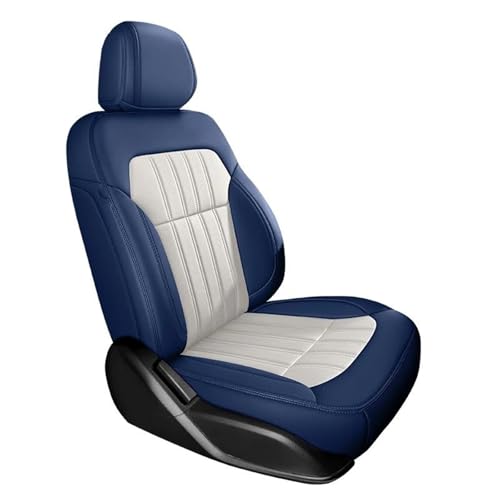 Housses de siège pour Toyota Prius 30 en cuir bleu et blanc