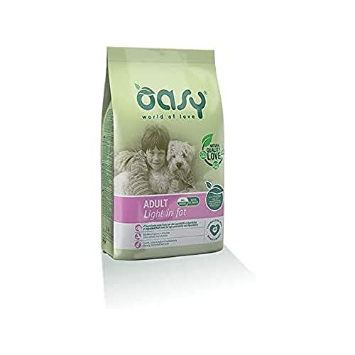 Oasy Alimento Secco per Cane Adult Light in Fat 12kg-Mangimi secchi per Cani, Multicolore, Unica