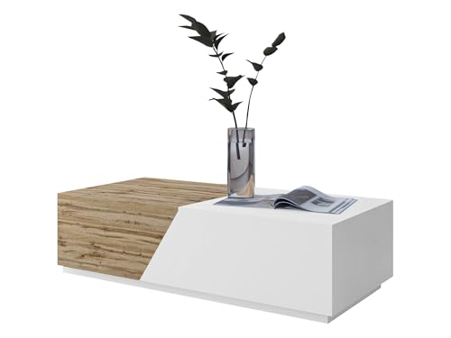 Mirjan24 Ausziehbarer Couchtisch mit Behälter Nesezi, Stylischer Kaffeetisch, Sofatisch, Tee Tisch,...