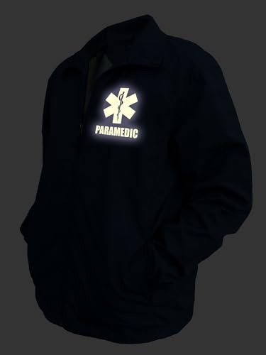 Smart People Clothing Paramedic Zipped up Windbreaker with Reflective Decorations Front and Back4