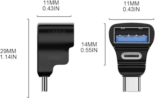Image of Tobo USB C Splitter Adapter with Type-C 3.1 and USB-A 2.0, Supports 100W Fast Charging 20G Data Transfer 8K@60Hz Video Output, for Steam, Phone, Laptop, Tablet Black TD-1137CC