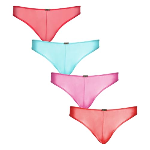 PALI SET THONG RICKY - FOURPACK - Vibrant Transparent Thongs for the Confident Man
