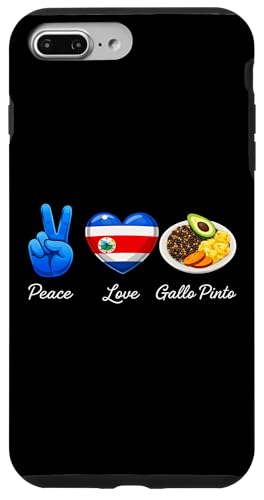 �R�X�^���J Peace Love Gallo Pinto �X�}�z�P�[�X iPhone 7 Plus/8 Plus �p
