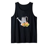 Riego Maceta Girasoles Y Calabazas Camiseta sin Mangas