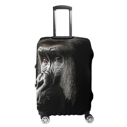 An Adult Gorilla Luggage Cover Elastic Suitcase Protector Case Anti-Scratch Washable Baggage Covers Protector For Traveling, Aircraft Consignment L4