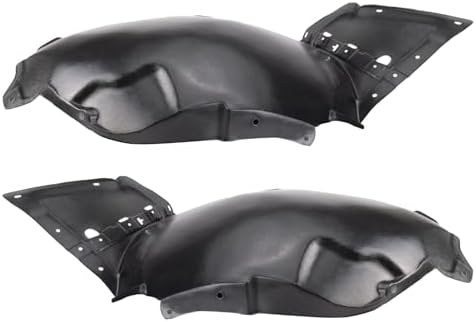TRQ Front Inner Fender Liner Set Compatible with 2008-2013 INFINITI G37 IN1248112 IN1249112