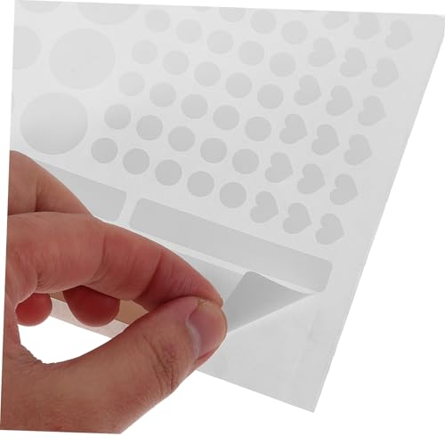 Pegatinas bloqueadoras de luz LED de papel blanco autoadhesivas de 2 hojas 8