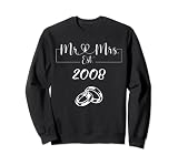 Mr Mrs Established Casada Vintage 2008 Sudadera
