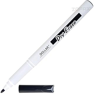 Dry Erase Everyday Use Whiteboard Marker Pens Easy Wipe School Office Business (1 x 1.0mm Medium BLACK Pen + 2 x PATEL Ball Black Pens)