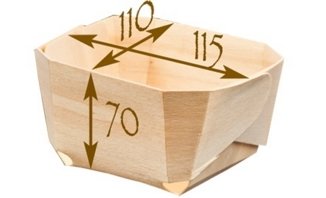 FaisTonGateau Backform aus Holz, 200 Stück